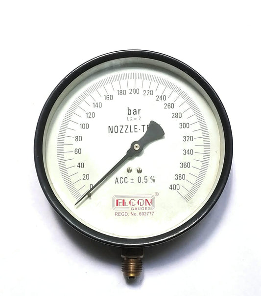 Pressure Gauge 400 Bar x 6 Diameter Inch Dry