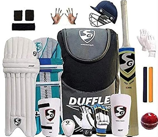 SG Full Cricket Kit with Duffle Bag and Trycom Ball -Full Size