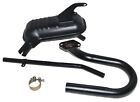 Exhaust Silencer Assey with Bend & Down Pipe Fit For Lambretta Li 125150 TV175 Model