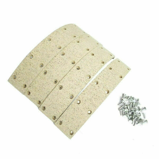 Brake Shoe Lining Kit With Rivets For Massey Ferguson 35 35X 135 240 Tractor