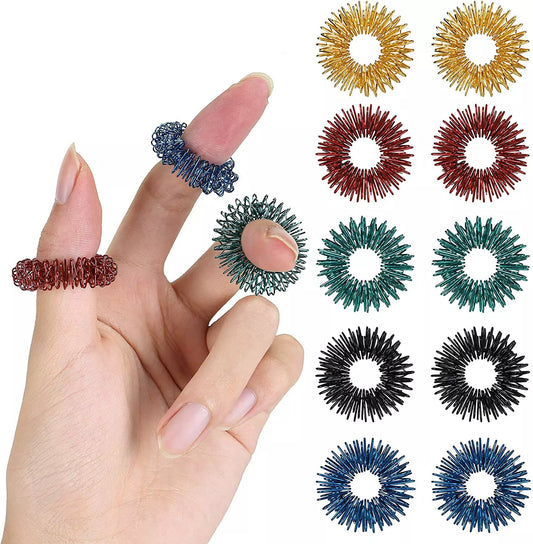 Acupressure Sujok Therapy Finger Massager Rings (Set of 250)