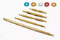 Sujok Probe Acupressure Brass Diagnostic Roller Jimmys Set (5 Types) +Free Rings