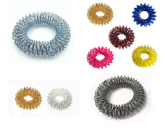 Acupressure Bracelets (1 Large+1 Medium), Sujok Rings (2 Large+ 5 Small)