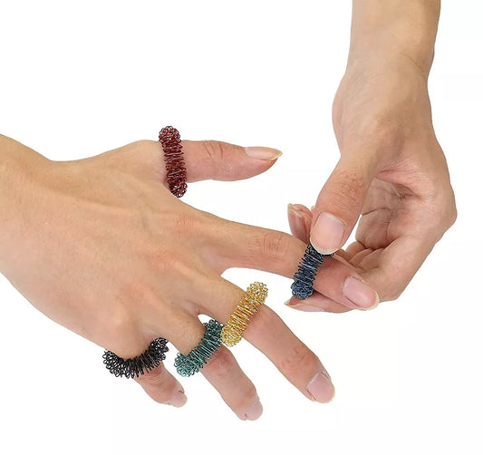 Sujok (Su-Jok) Acupressure Pain Therapy Finger Massager Rings (Pack of 25)