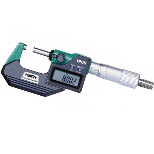 Insize 3101-100A Digital Outside Micrometer Range 75-100mm/3-4″ IP65 Waterproof agaexportworld