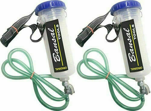 2X Auxiliary Fuel Tank 300ml Bottle For Servicing Royal Enfield BSA Norton Bike. agaexportworld