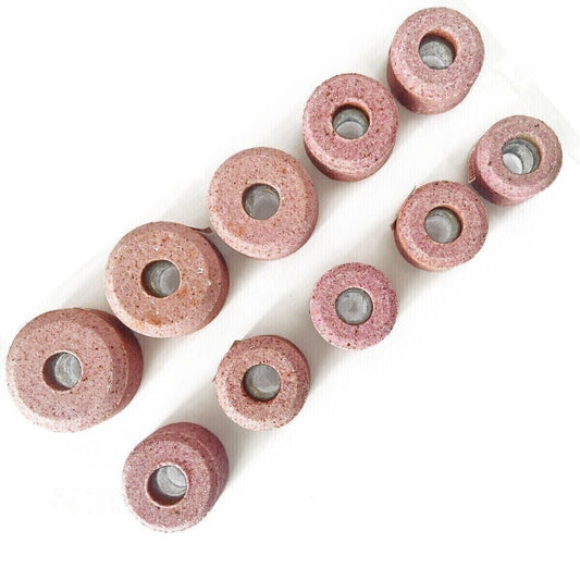 Juego de muelas abrasivas para asiento de válvula Sioux, color rosa, 10 piezas, soporte para piedra Star Drive 11/16 agaexportworld