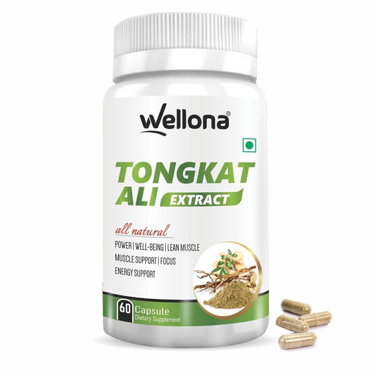 TongkatAli Extracto de raíz de Longjack a base de hierbas 60 cápsulas 