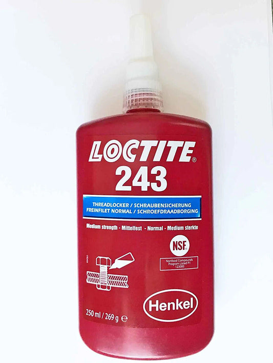 LOCTITE 243 x 250ml Medium Strength Oil Tolerant Threadlocker