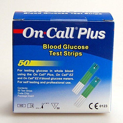 Tiras reactivas de glucosa On Call Plus (paquete de 4)
